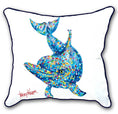 Load image into Gallery viewer, Dolphin Splash Indoor/Outdoor Cushion Cover
