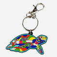Load image into Gallery viewer, Turtle Key Ring with Bag Charm