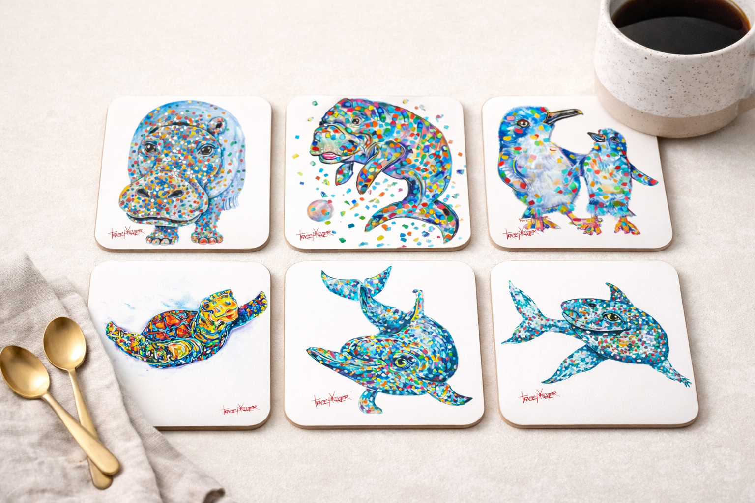 Little Blue Penguins Coaster