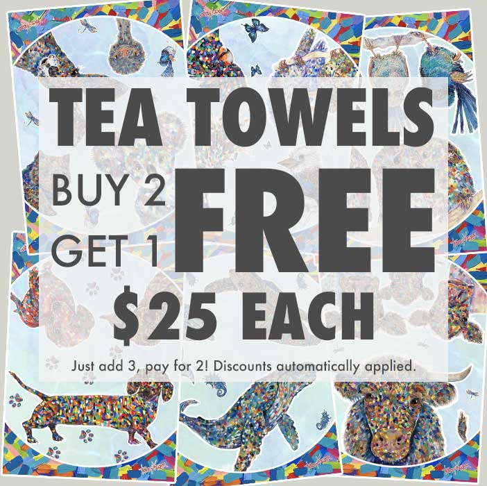 Oven Art Tea Towels