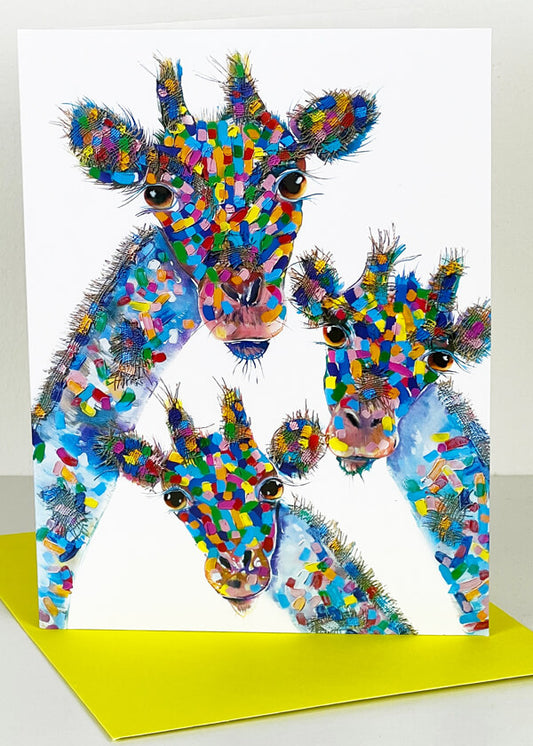 3 Giraffes Card