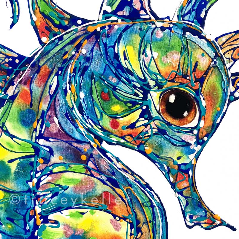 Baby Seahorse Original Painting