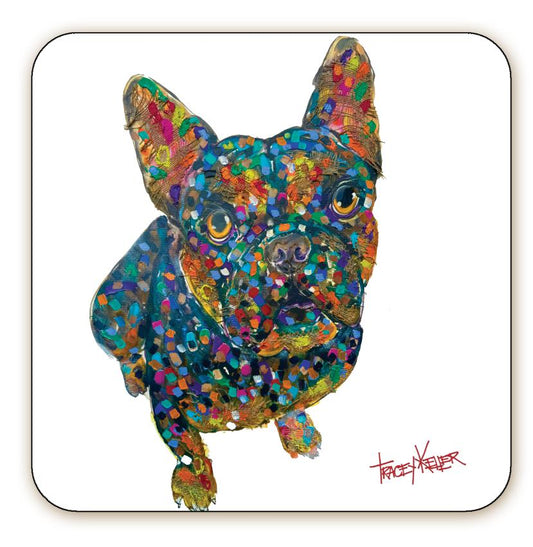 Black Frenchie Coaster