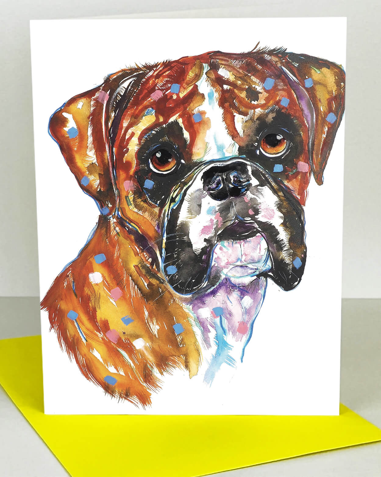 Boxer Pup Card