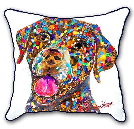 Choco Lab Indoor/Outdoor Cushion Cover