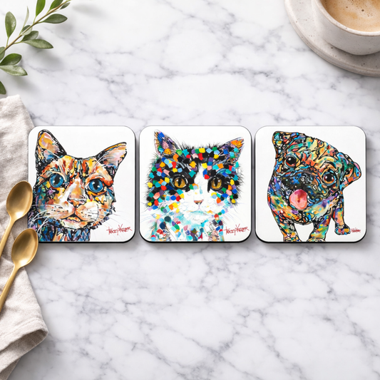 Mitzy Cat Coaster