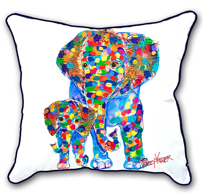 Elephant's Love Indoor/Outdoor Cushion Cover