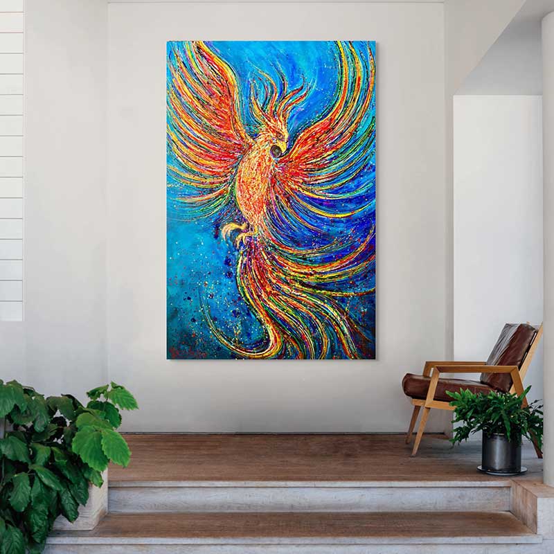 Eternal Flame | Phoenix Original Painting