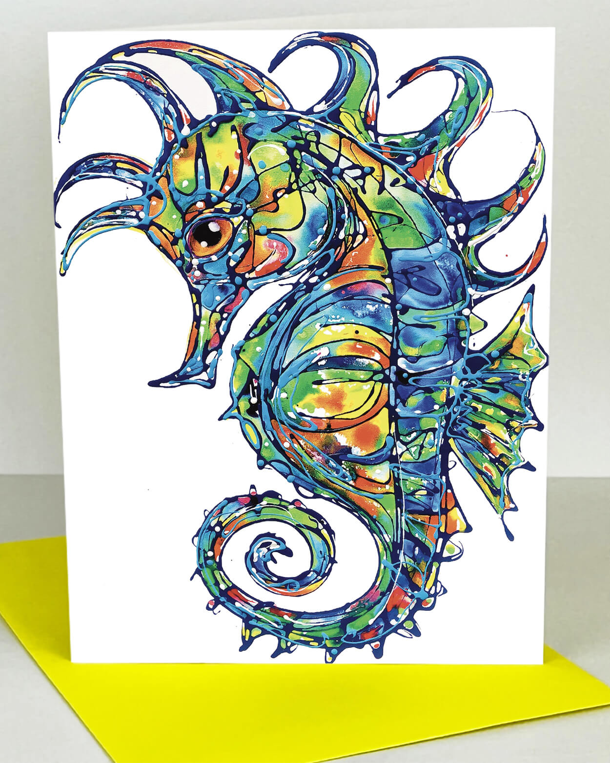 Ethereal Seahorse Card