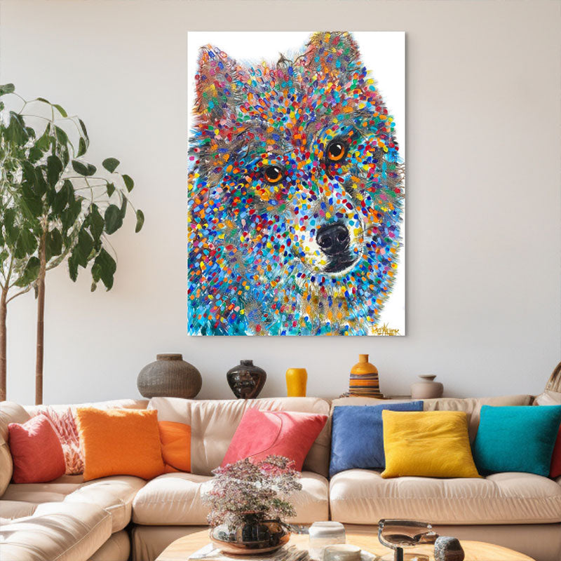 Fierce Adoration | Wolf Original Painting