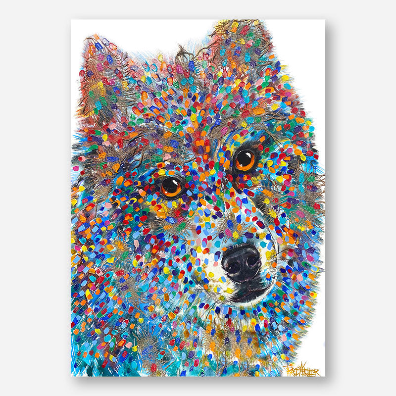 Fierce Adoration | Wolf Original Painting