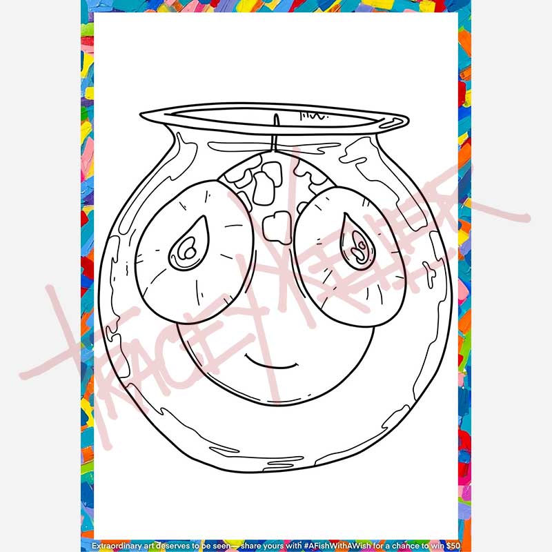 Fish With a Wish Colouring Book (Digital Download)