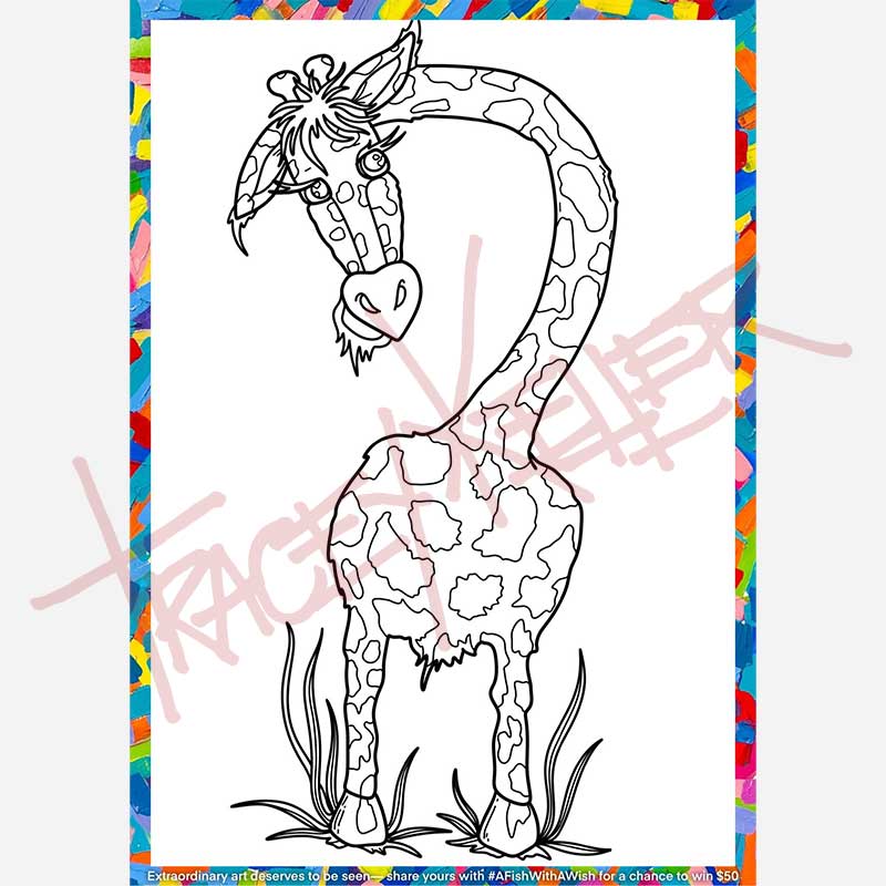 Fish With a Wish Colouring Book (Digital Download)