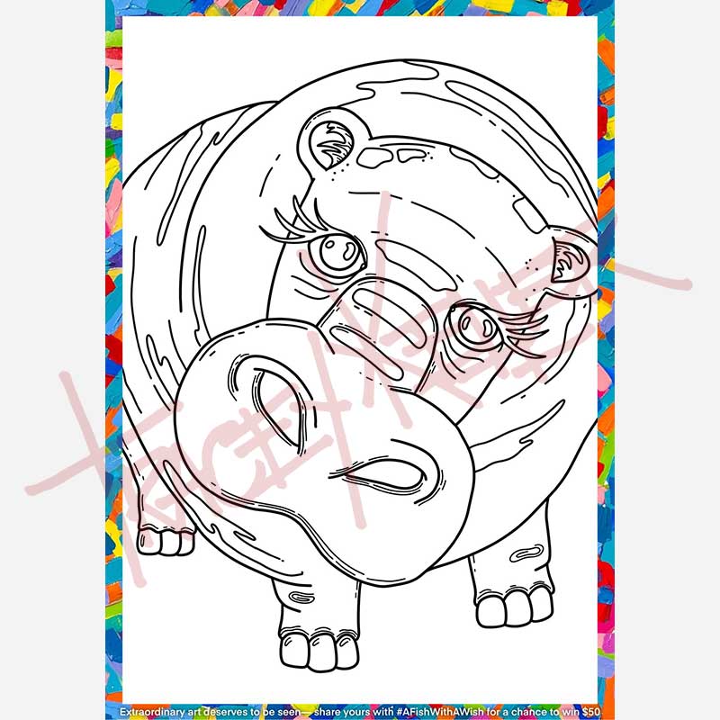 Fish With a Wish Colouring Book (Digital Download)