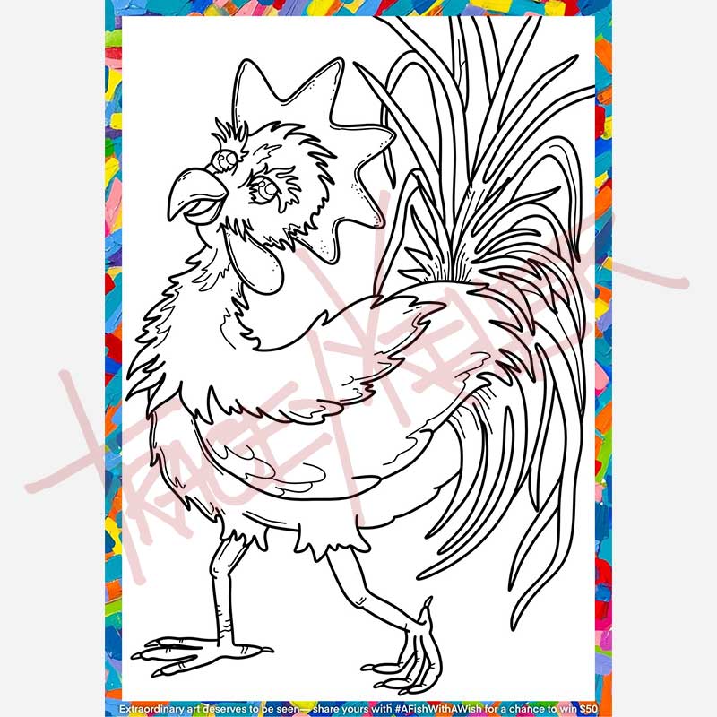 Fish With a Wish Colouring Book (Digital Download)