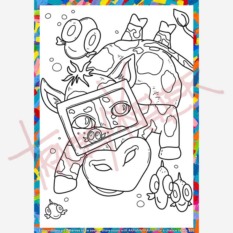 Fish With a Wish Colouring Book (Digital Download)