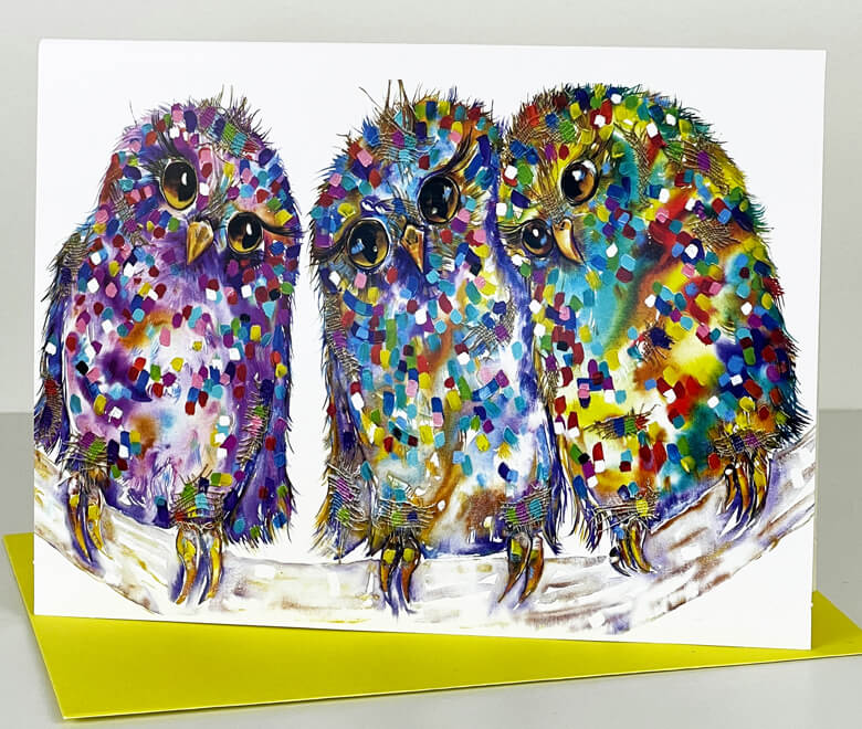 Flirts Owls Card