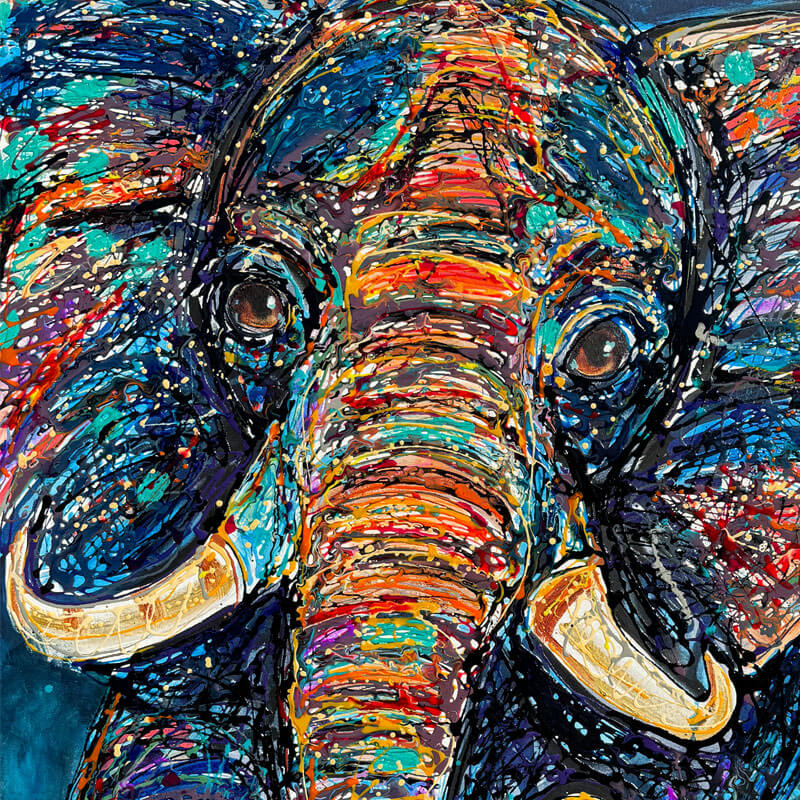 Gentle Wisdom | Elephant Original Painting