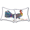 Load image into Gallery viewer, Gobble Diptych | Bush Turkey Indoor/Outdoor Cushion Cover
