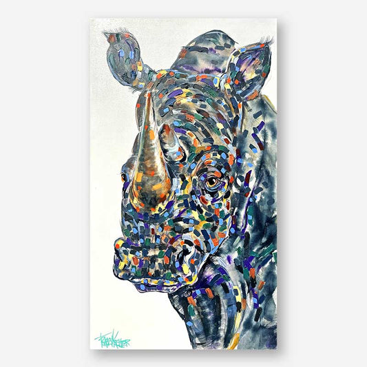 Guardian of the Plains | Rhino Original Painting