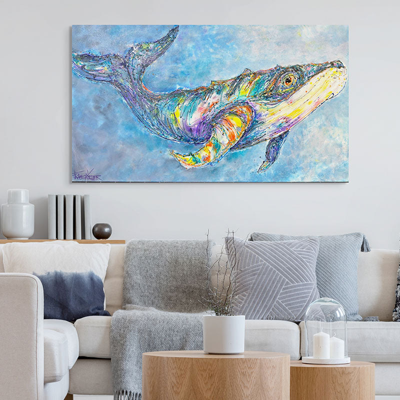 Harmony in Blue | Whale Original Painting