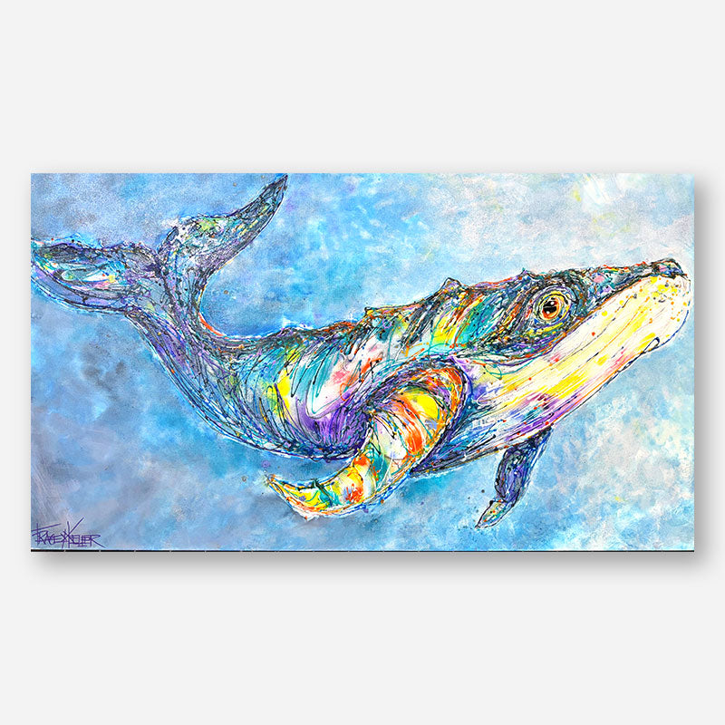 Harmony in Blue | Whale Original Painting