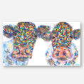 Load image into Gallery viewer, Homer and Meg | Two Cows Hand Finished Limited Edition
