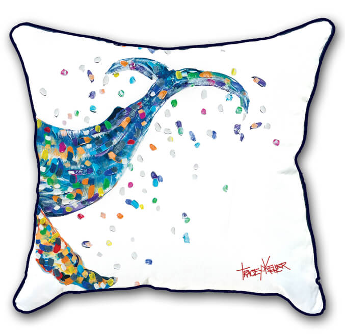 Humpback Whale Diptych Indoor/Outdoor Cushion Cover