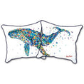 Load image into Gallery viewer, Humpback Whale Diptych Indoor/Outdoor Cushion Cover
