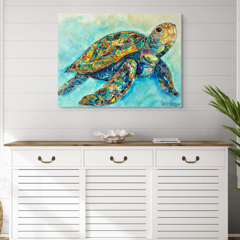 Kaleidoscope Currents | Turtle Original Painting