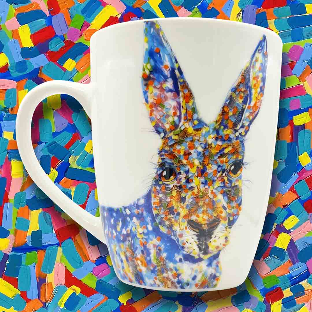 Kangaroo Blue Mug