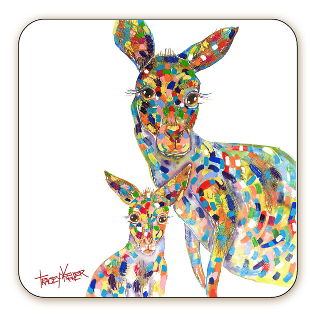 Kangaroo Pair Coaster