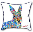 Load image into Gallery viewer, Kangaroo Blue Indoor/Outdoor Cushion Cover
