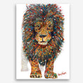 Load image into Gallery viewer, The Colourful King Lion Canvas Print
