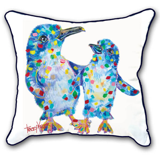 Little Blue Penguins Indoor/Outdoor Cushion Cover