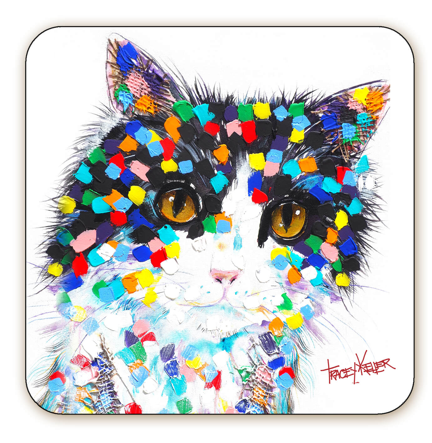 Mitzy Cat Coaster