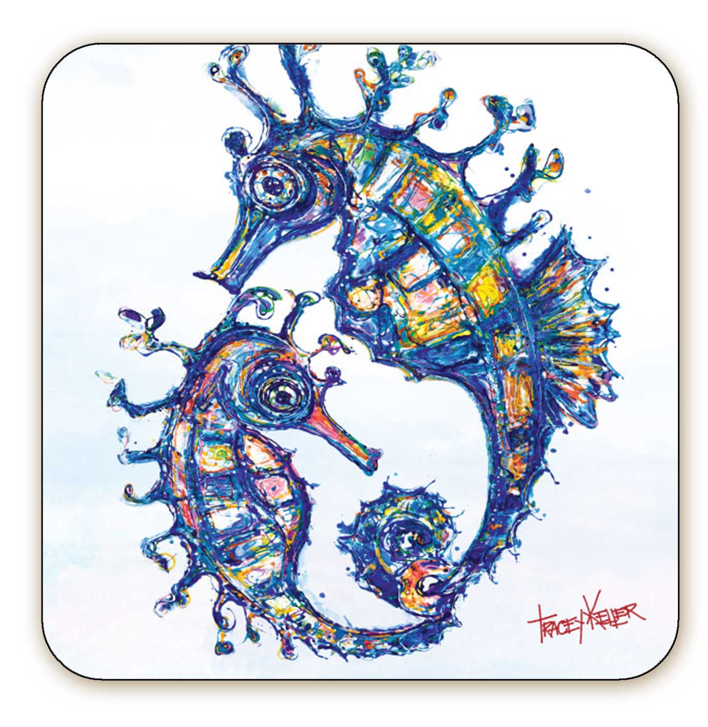 Seahorses Coaster
