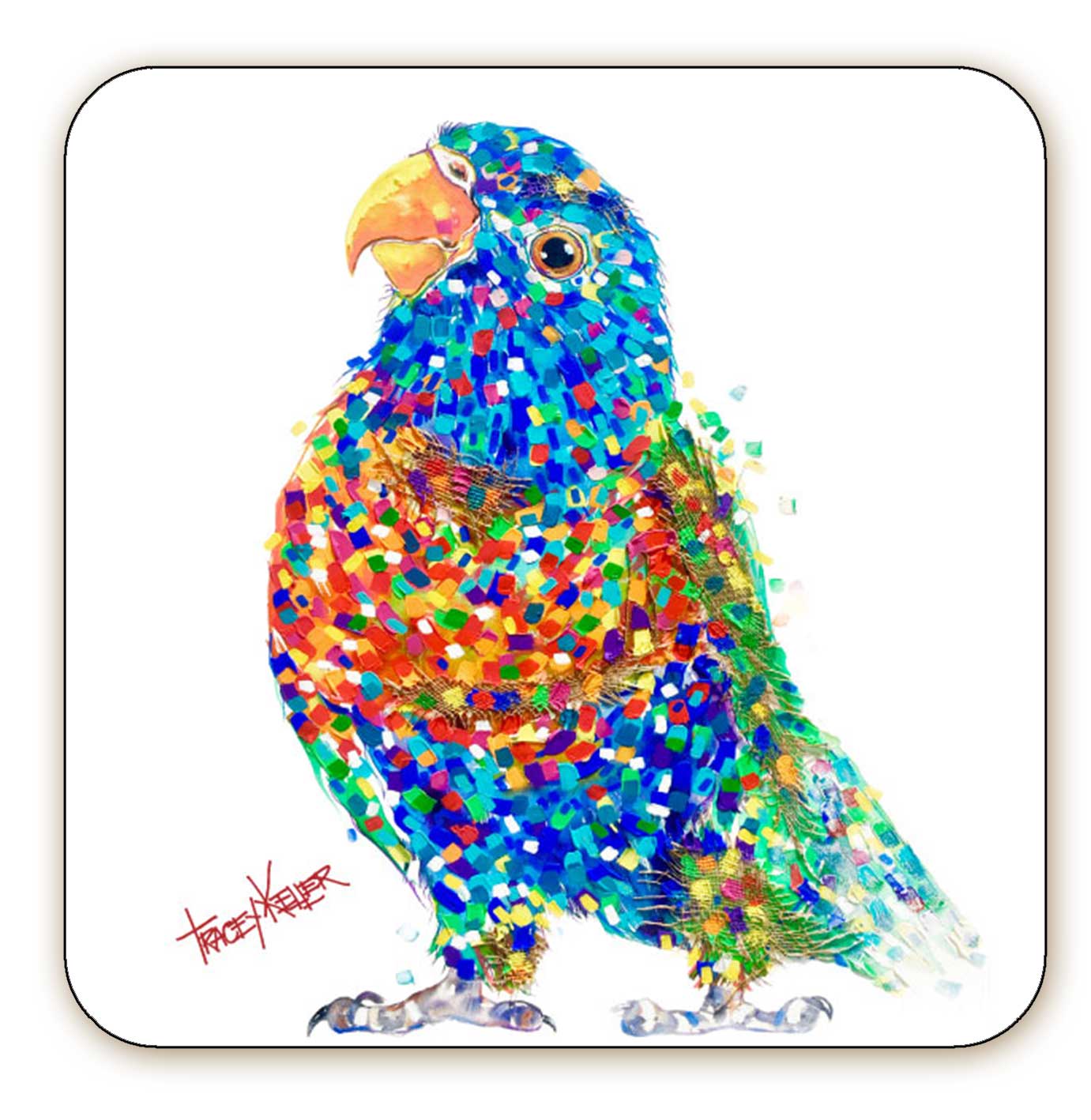 Skittles Lorikeet Coaster