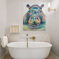 Load image into Gallery viewer, Patient Gaze | Hippo Original Painting
