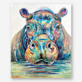 Load image into Gallery viewer, Patient Gaze | Hippo Original Painting
