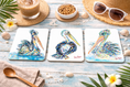 Load image into Gallery viewer, Plumes of Beauty | Pelican Coaster
