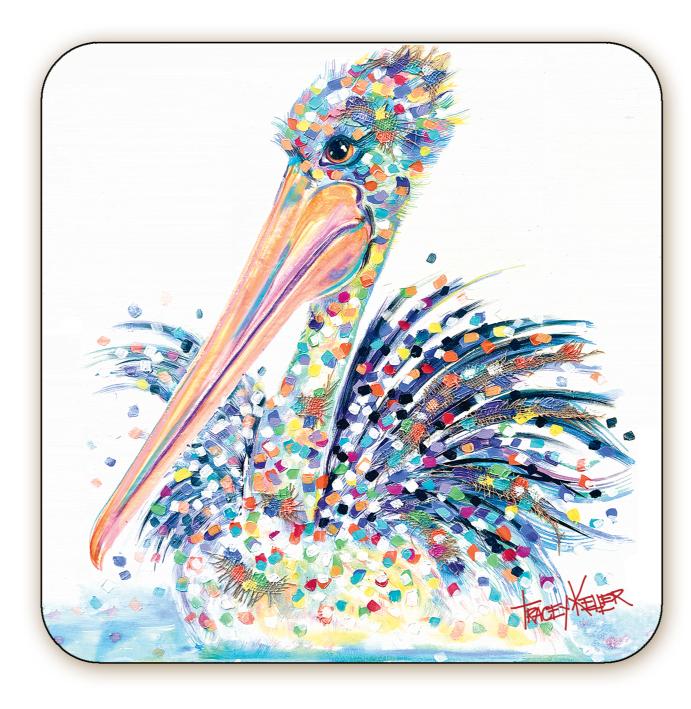 Plumes of Beauty | Pelican Coaster