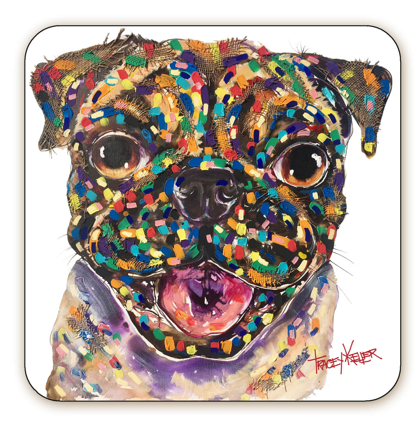 Pugalicious Coaster