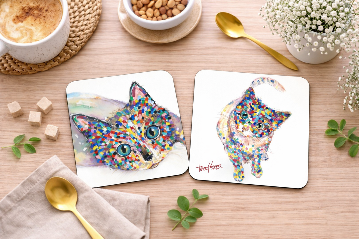 Cat Sit Coaster