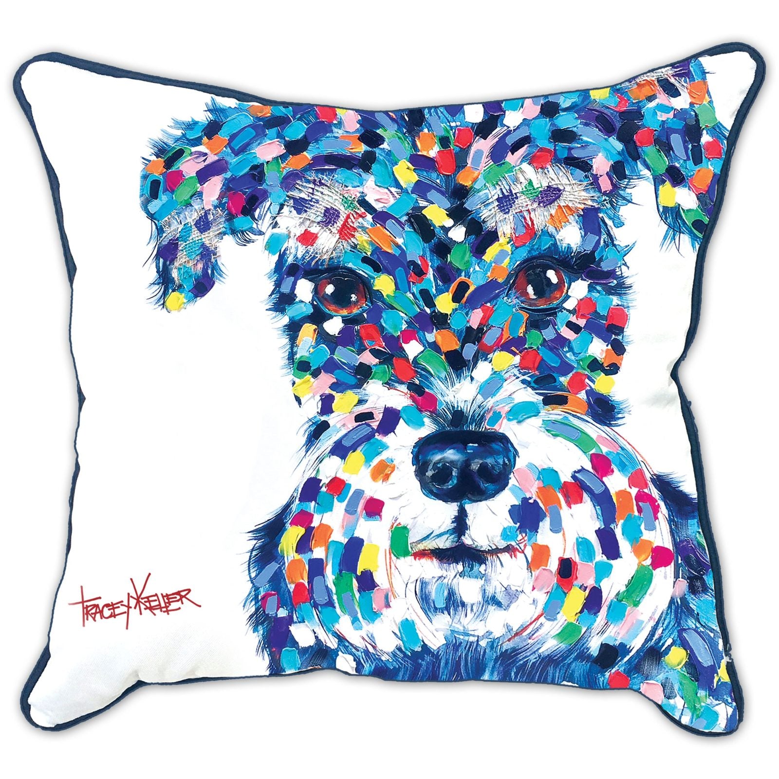 Schnauzer Face Indoor/Outdoor Cushion Cover