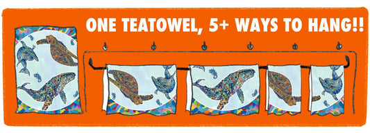 Sealife Oven Art Tea Towel