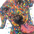 Load image into Gallery viewer, Sheer Puppy Joy | Dachshund Hand Finished Limited Edition
