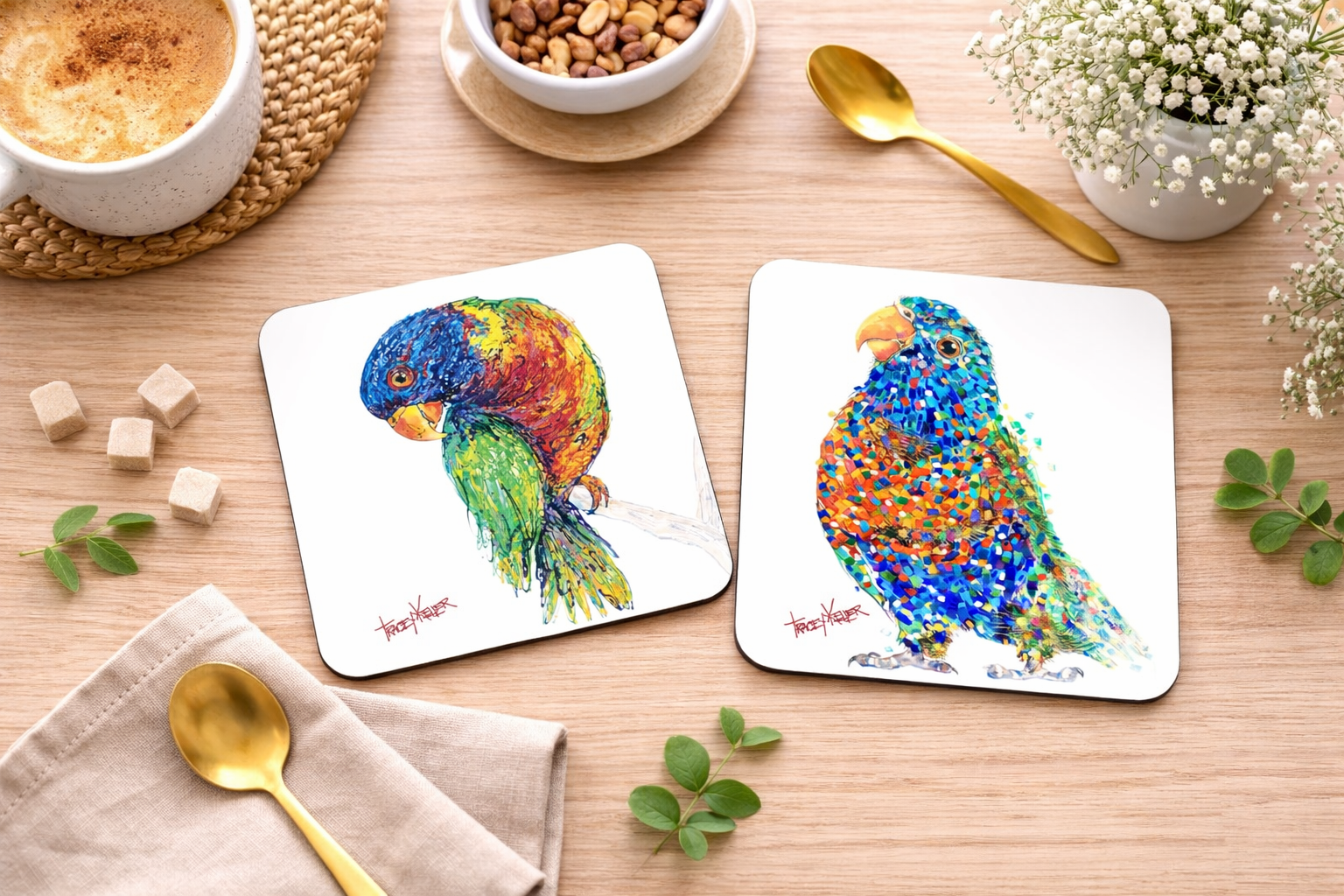 Skittles Lorikeet Coaster