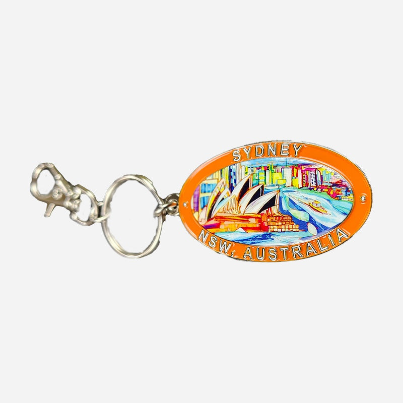 Sydney Opera House Key Ring with Bag Charm