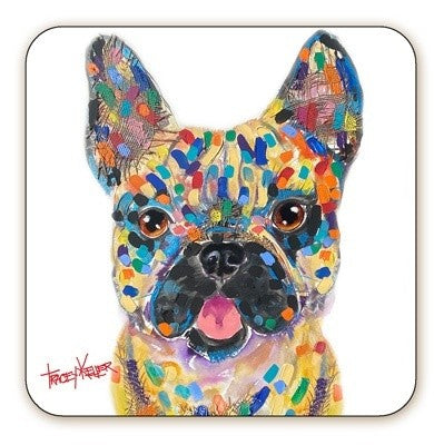 Tan Frenchie Coaster